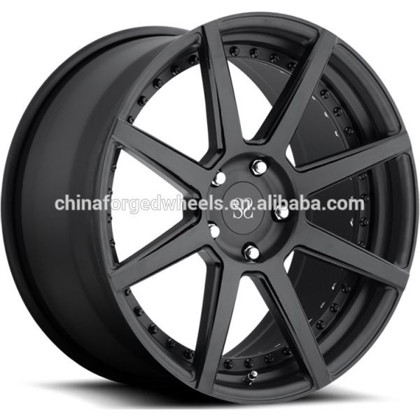 Сплав лоска подгонянный чернотой снабжает ободком 5x112 21inch для 2 частей Мерседес-Benz G550 20inch выковал колеса