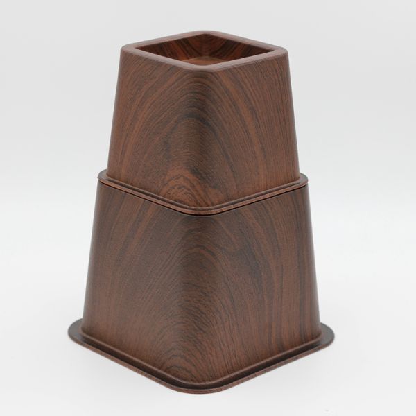 KR-P0246W 8 Inch Adjustable Bed Risers Living Room Use Black Color Easy Fitting