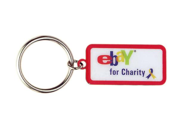 Personalized Copper Stamping Key Chain, Nickel Plating Promotional Keychains With Logo