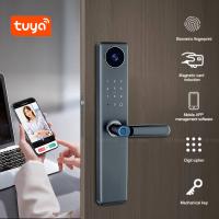 Fermeture de porte d'entrée numérique intelligente haute sécurité Tuya télécommande sans clé avec poignée