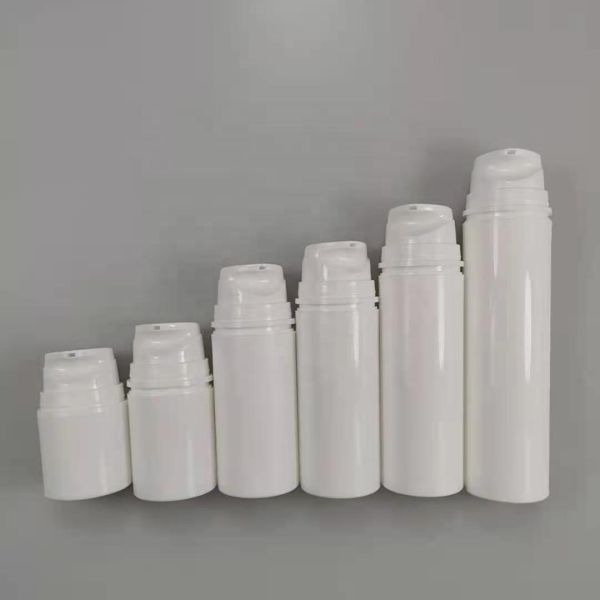 Botella de espuma de jabón de color blanco PET redondo de 120 ml para embalajes de belleza