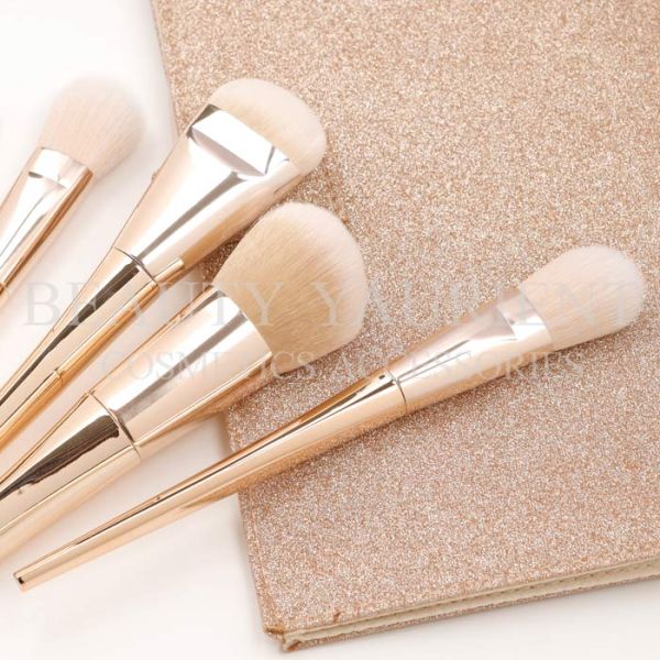 Unique Color Ladies Make Up Brushes PBT Hair 7pcs Brush Set Skin Friendly
