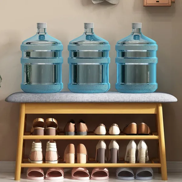 Shoe Rack Entryway Simple Organizer with 2 Tier Storage Good Load Bearing for Hallway Living Room