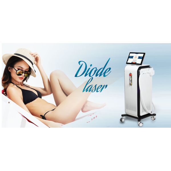 Three Wavelength Diode Laser Hair Removal Machine 755 808 1064nm With Ice Cooling Smart Handle
