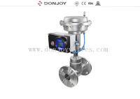 Válvula de globo DN80 de regulamento com conexão da flange PN10 para o produto químico