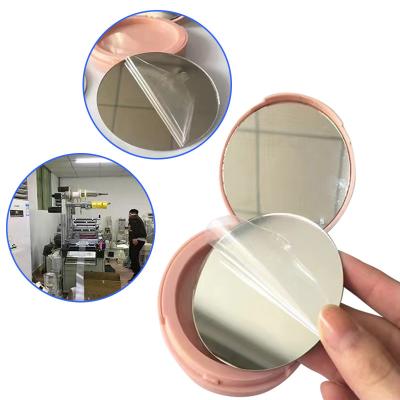 Printing Color Transparent Self-Adhesive Plastic Flim Pet Cosmetic Mirror Sheet Glass Lens Peelable Protective Film