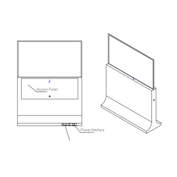 Transparent OLED Display 55 Inch with Optional Full Lamination (<100m) AR Coating Capacitive Touch Indoor Use