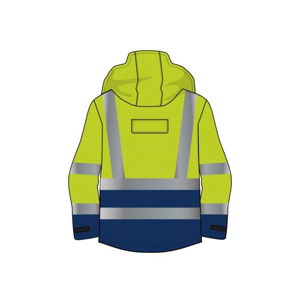 Пальто оффшорного Workwear доказательства дождя Hivis электрическое предотвращая