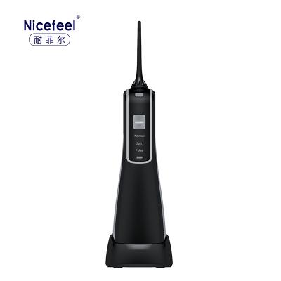 ROHS Black Dental Flossing Machine 300ml Rechargeable Oral Irrigator FC259