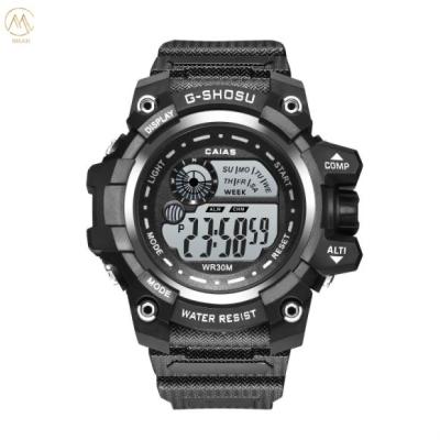 Digital Men's Silicone Band Sports Watch Water Resistant Gift Watches