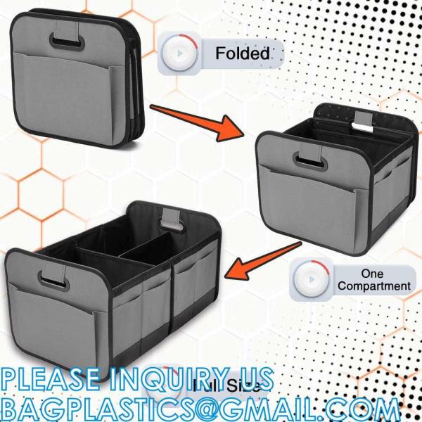 Car Trunk Organzier For Suv, Car Organziers And Storage With 6 Big Pocket, Car Accessories For Women/Men