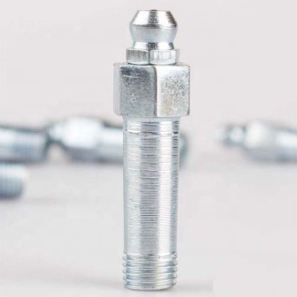 ODM soportado conexión femenina de acero largo grasa pezón M6-M10 para necesidades de lubricación personalizadas en excavadoras y camiones