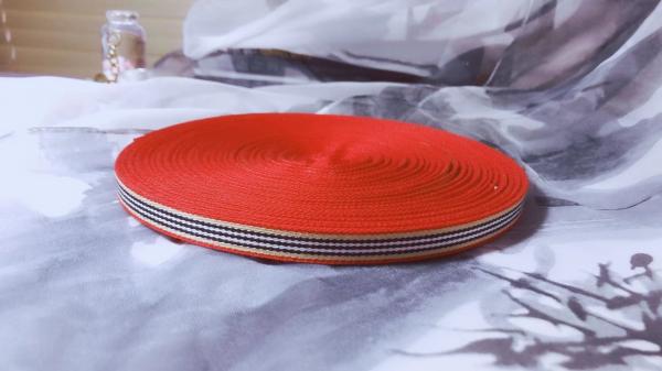 100% Polyester Striped Christmas Ribbon , Wired Flag Ribbon For Wedding Decoration