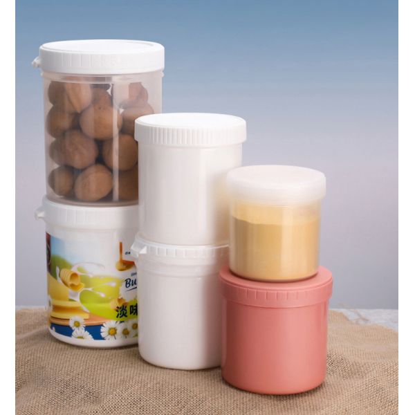 Clear White Butter Storage Small Plastic Jars Canning For Food Powder 30ml-1000ml