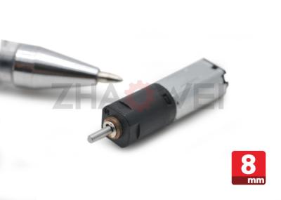 Low Speed 4.2v 8mm Micro Gear Motor For Instrument Panel GearBox , 300 Hours Life Time