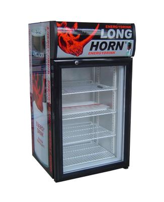 68L nevera pantalla monster energy drink display refrigerators with top lampbox SC68B