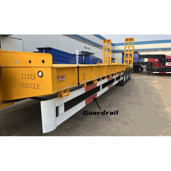 2023 TITAN Best Selling 4 Axle 80-100 Ton Excavator Lowbed Semi Heavy Haul Trailer for Sale Manufacturers