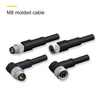 Pa66 gf20% Material de inserção IP67 Conectores impermeáveis M8 M12 para equipamentos pesados