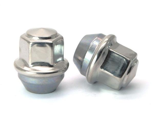 0.06 Kilogram Ford Focus Chrome Lug Nuts Carbon Steel Easy Installation