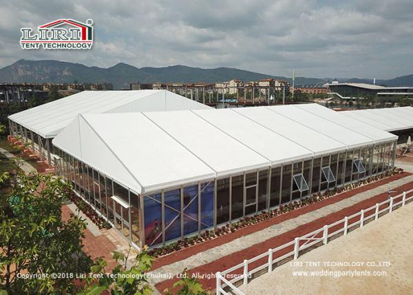 25 Meter Width Glass Marquee Tent For Temporary Horse Riding Tear Resistant