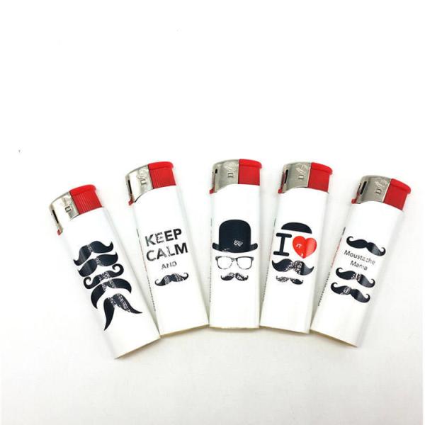 Cigarro personalizável, isqueiro elétrico com adesivos plásticos.