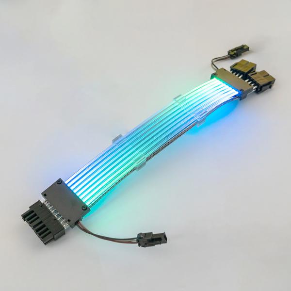 Dual 8pin Neon Flex RGB  Cable Led Synchronizes Double-Headed Light Male to Female
