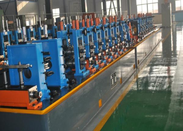 Blue Tube Mill Machine 60m/min 4.5mm Carbon Steel Pipes 76-153mm