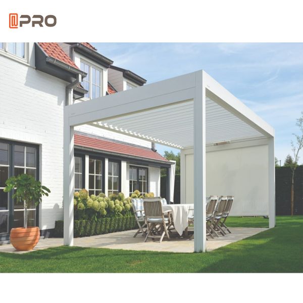 Fully Automatic Bioclimatic Louvered Modern Aluminium Pergola Outdoor Gazebo