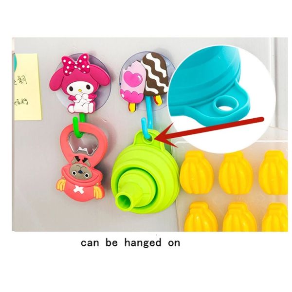 Silicone Folding Funnel The Perfect Addition to Your Kitchen for Utensil Dispensing