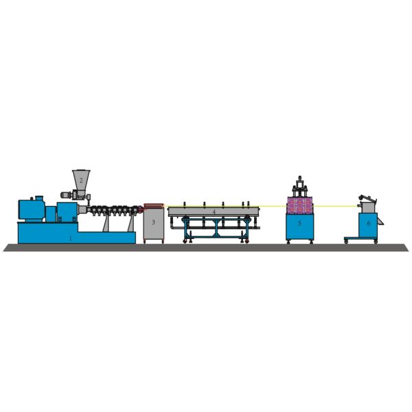 20 - 600kg / H LFT Machine PP / PA Polymer Granules Line For Long Fiber Coating