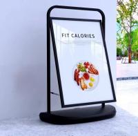120 mm support d'affiche en métal support d'affiche lourd avec roue