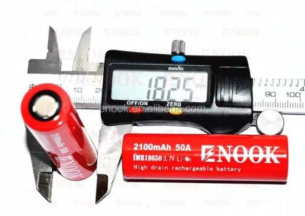 Good quality 3.7v 18650 enook battery ,mechanical mod 18650 battery 2100mAh 50A