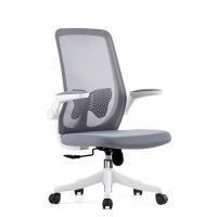 Silla de oficina de estilo moderno con ruedas de respaldo de malla y función giratoria
