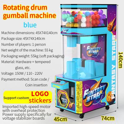 Blue Lucky Dino, machine automatique à distribuer des jouets à la pièce (100 mm)