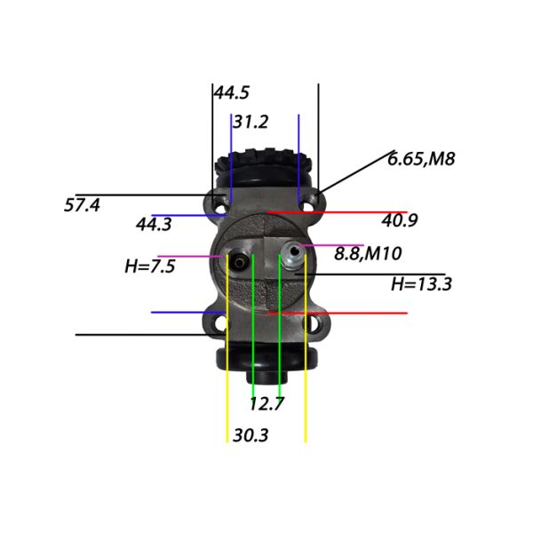 NKR NLR NMR Rear Right Wheel Front Cylinder 8971398400 Bore 1