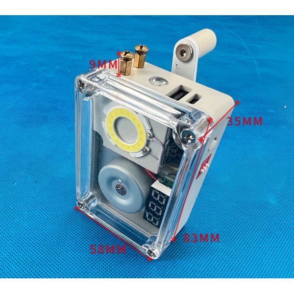 5V 2A 10W Portable Hand Crank Charge Generator Cellphone Charger Outdoor Emergency Power Supply Lighting Ignition