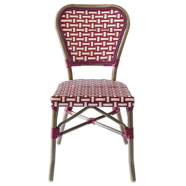 Patio French Bamboo Look Stackable Bistro Dining Chairs