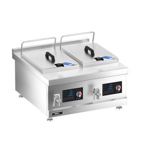 Desktop Induction Double-Tank Fryer