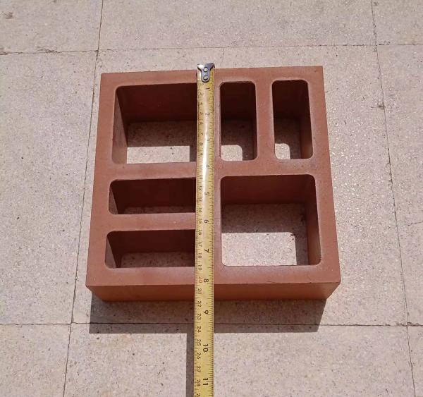 Fence Red Terracotta Bricks Decorative Hollow Wall Tile Clay Breeze Block Clay Ventilation