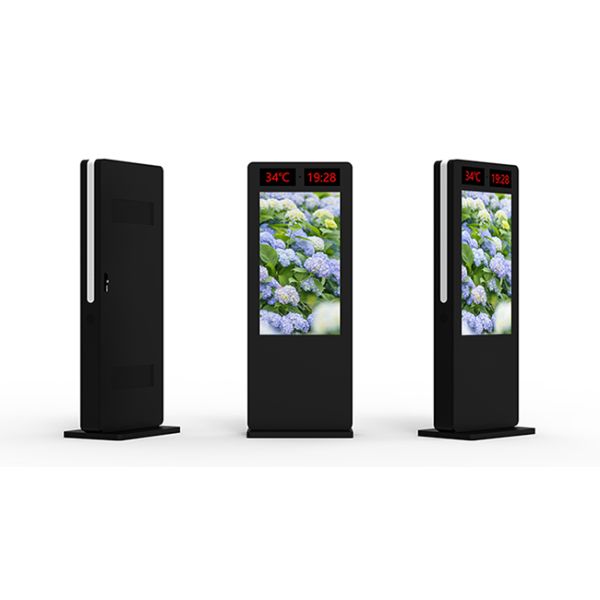 IP65 IP55 NFC Outdoor LCD Digital Signage Horizontal/Vertical Ultra High Definition 2160p Display Outdoor Screen Totem