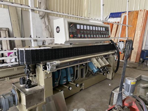9 Motors Flat Glass Edge Processing Polishing Machinery Glass Straight Line Edging Machine