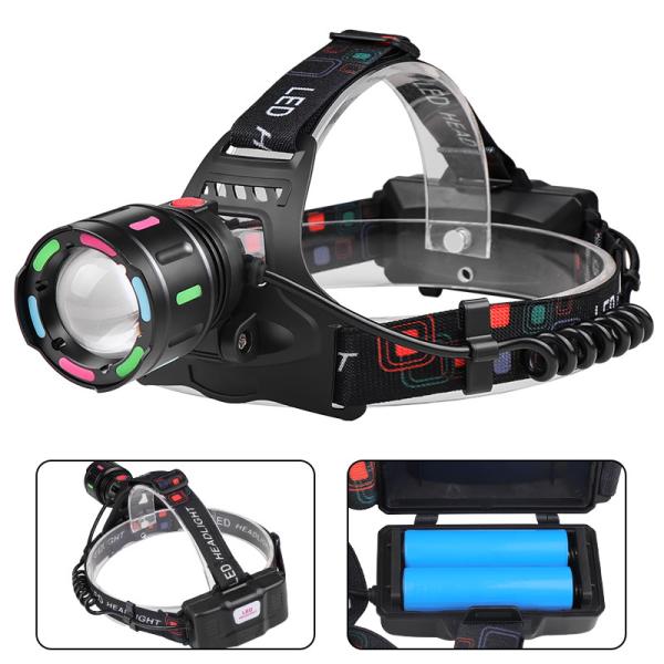 FT8507 Farol LED recarregável, 1000 lumens, IPX4 à prova d'água, Liga de alumínio + ABS