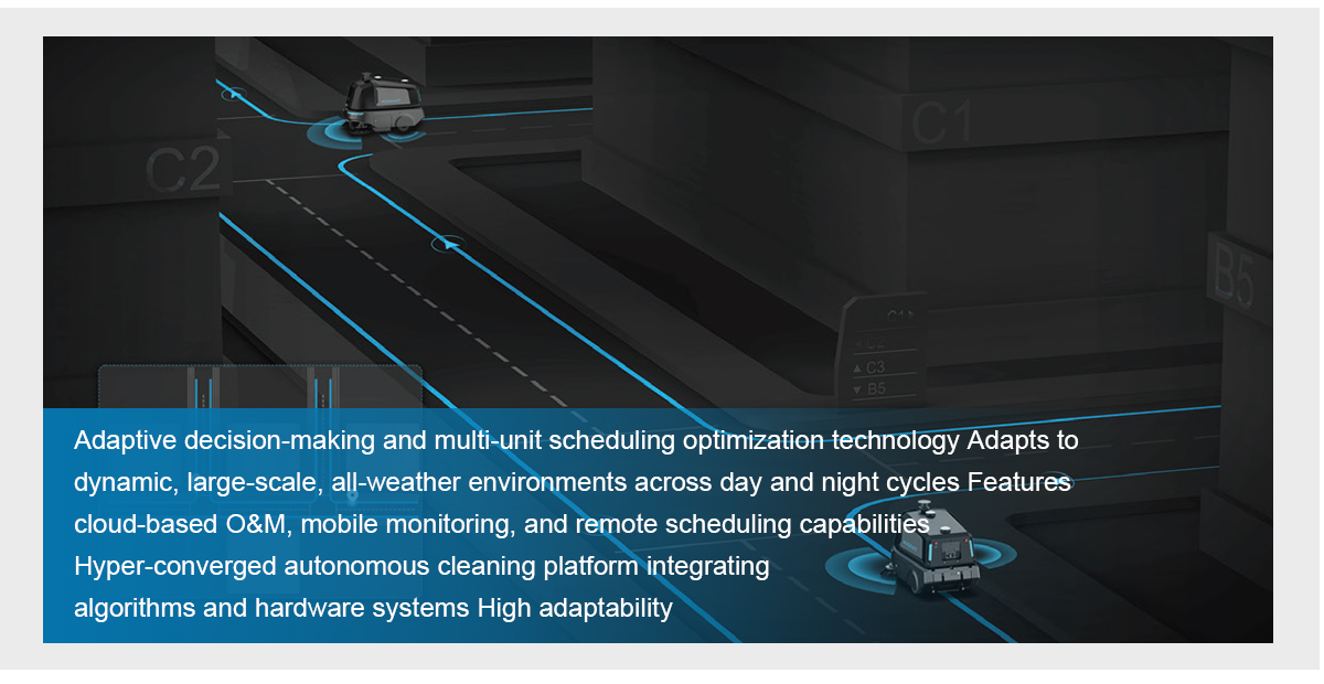 High Performance Industrial Outdoor Large-Scale Cleaning Robot 800W High Power Motor Vacuum Smart Sweeper Robot
