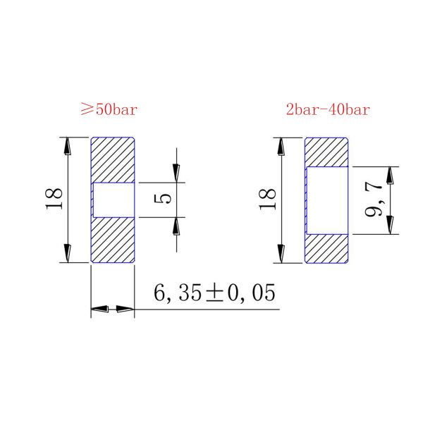 30VDC Piezoresistive Ceramic Pressure Transducer For Water Pump