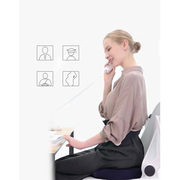 Comfortable Sitting with Breathable Mesh Cloth Seat Cushion and Memory Foam Pillow