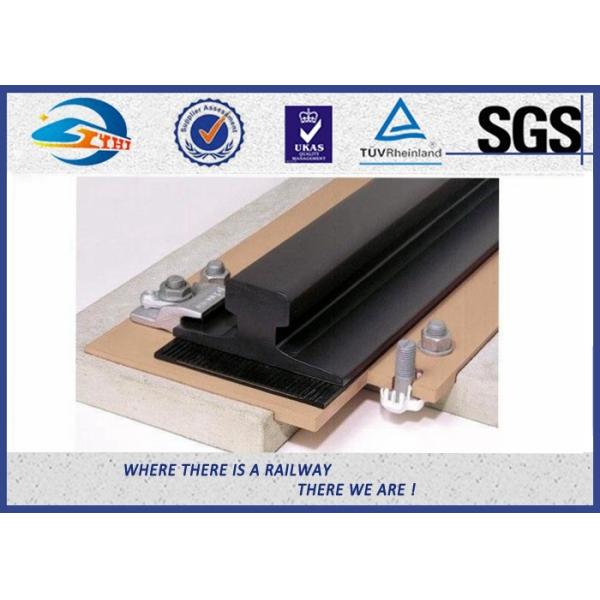 Injection Moulding Rail HDPE / Rubber Track Pads for Customizable Railway Basement