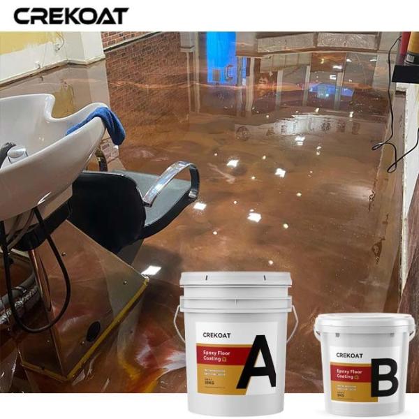 Topcoat покрытия пола эпоксидной смолы гигиенического анти- выскальзывания металлический используемый в парикмахерских