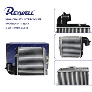 17940-0L010 High Quality Car Aluminum Radiator Engine Turbo Inter Cooler Intercooler Assy For Toyota Hilux VIGO 1KD 2KD 2006-