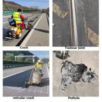 Melt Modified Asphalt Road Patching Premix para nivelamento das abordagens do convés da ponte