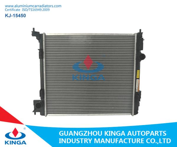 2015 NISSAN QASHQAI J11 Aluminium Car Radiators / Silver Color Plastic Radiator Replacement